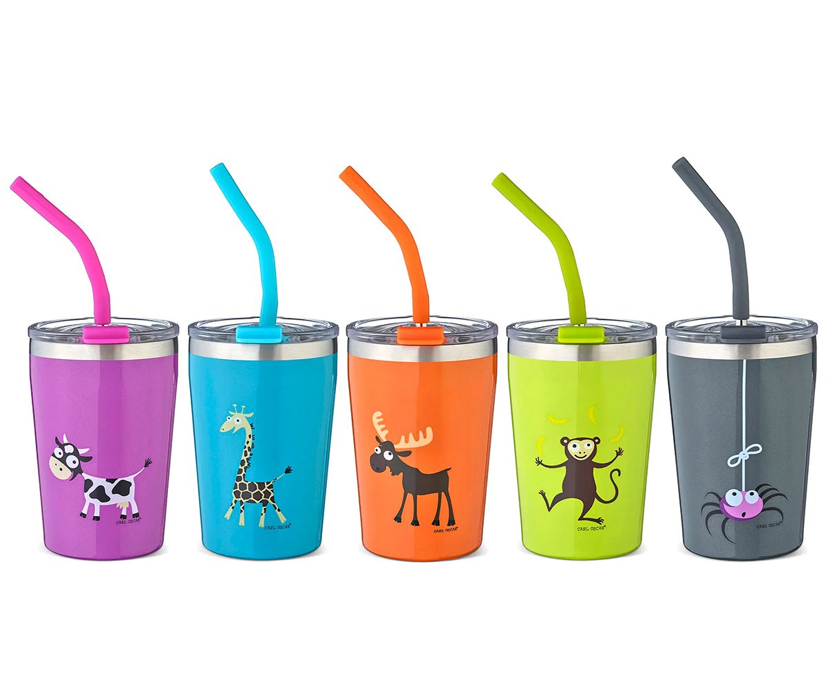 Vaso termo TEMP con pajita Araña Grey