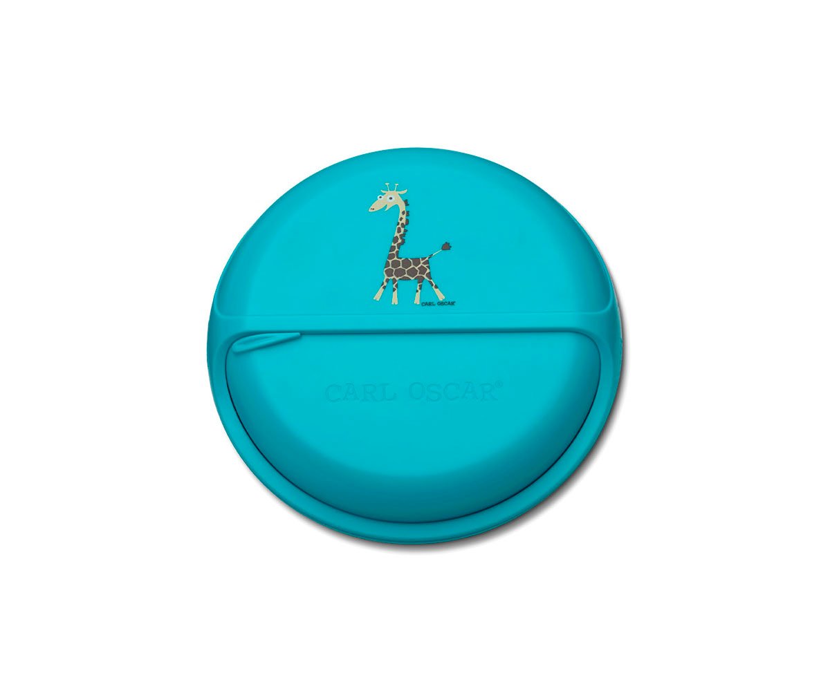 Caja de almuerzo SnackDisc Girafa Turquesa