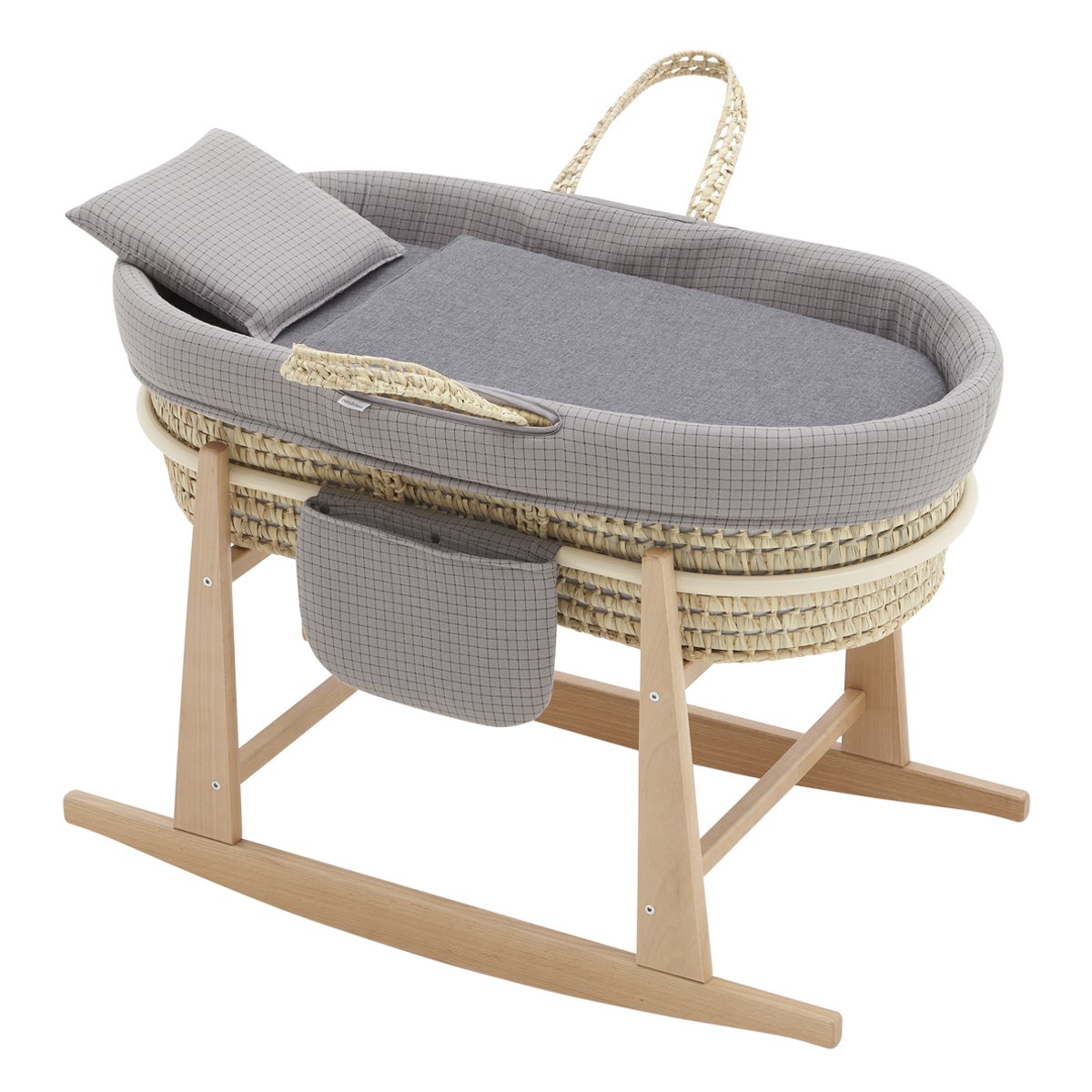 Moises Bebe Mio Cuco + Patas Michigan Square In Grey/Grey 49X80X61 Cm