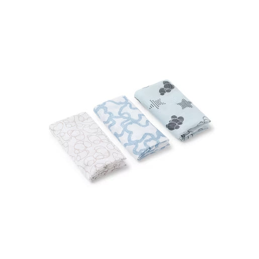 Muselina pack de 3 Tous Azul