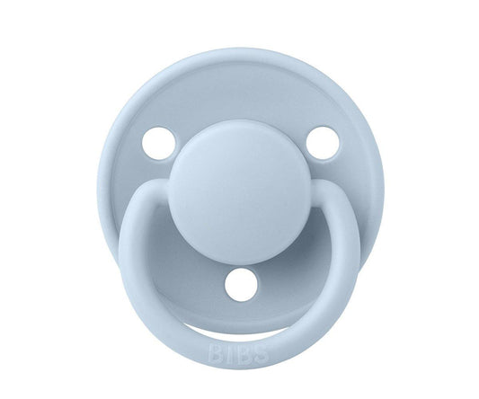 2 Chupetes BIBS De Lux Iron/Baby Blue Silicona