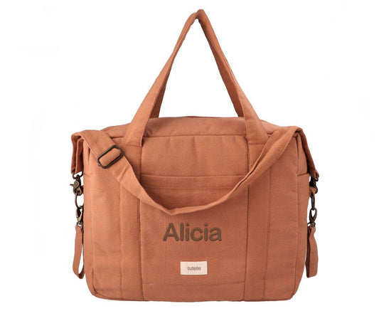 Bolso Carro Bebé Cotton Brown Personalizable