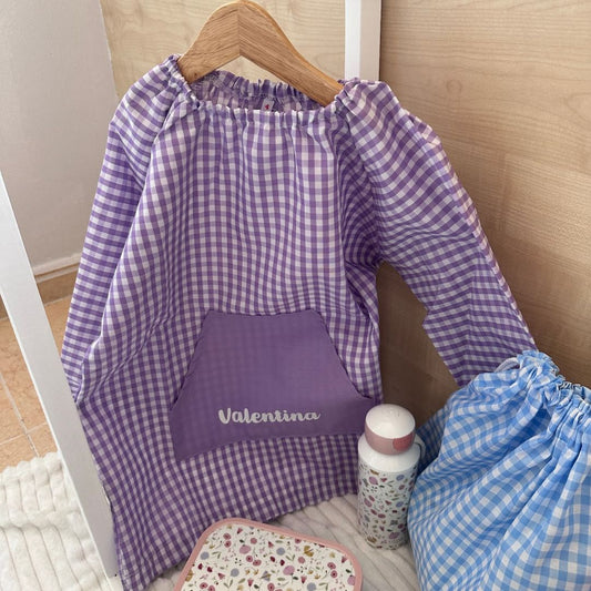 Babi con Bolsillo Central Vichy Celeste