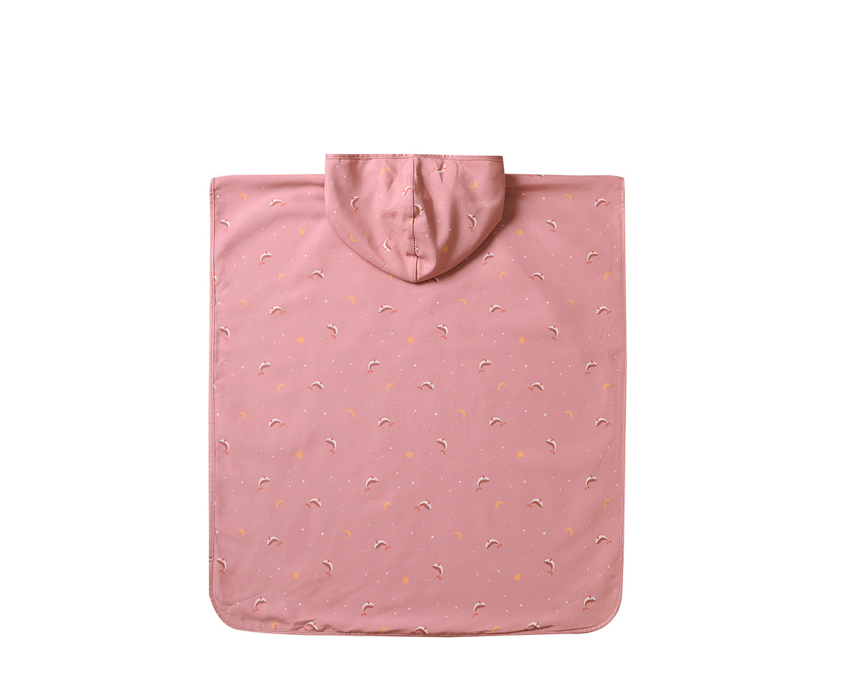Poncho Whale Pink