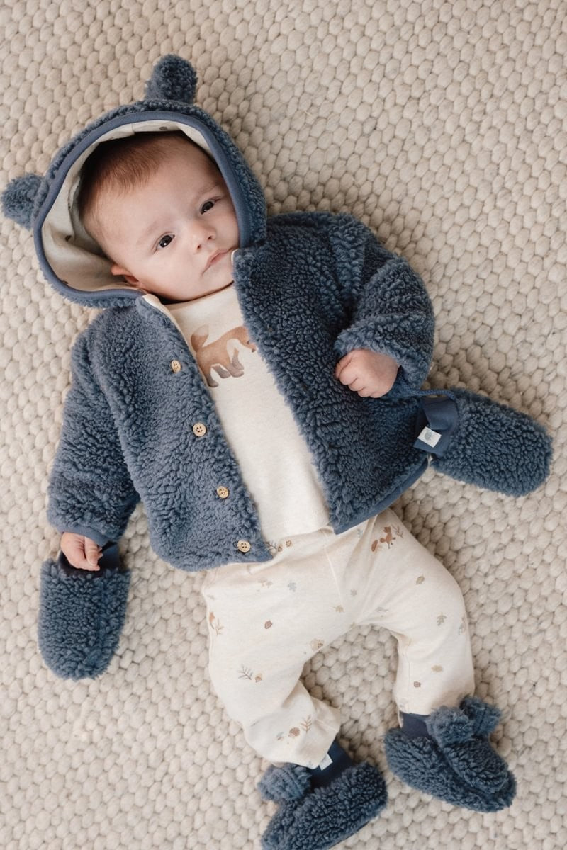Cardigan Teddy Azul Little Dutch