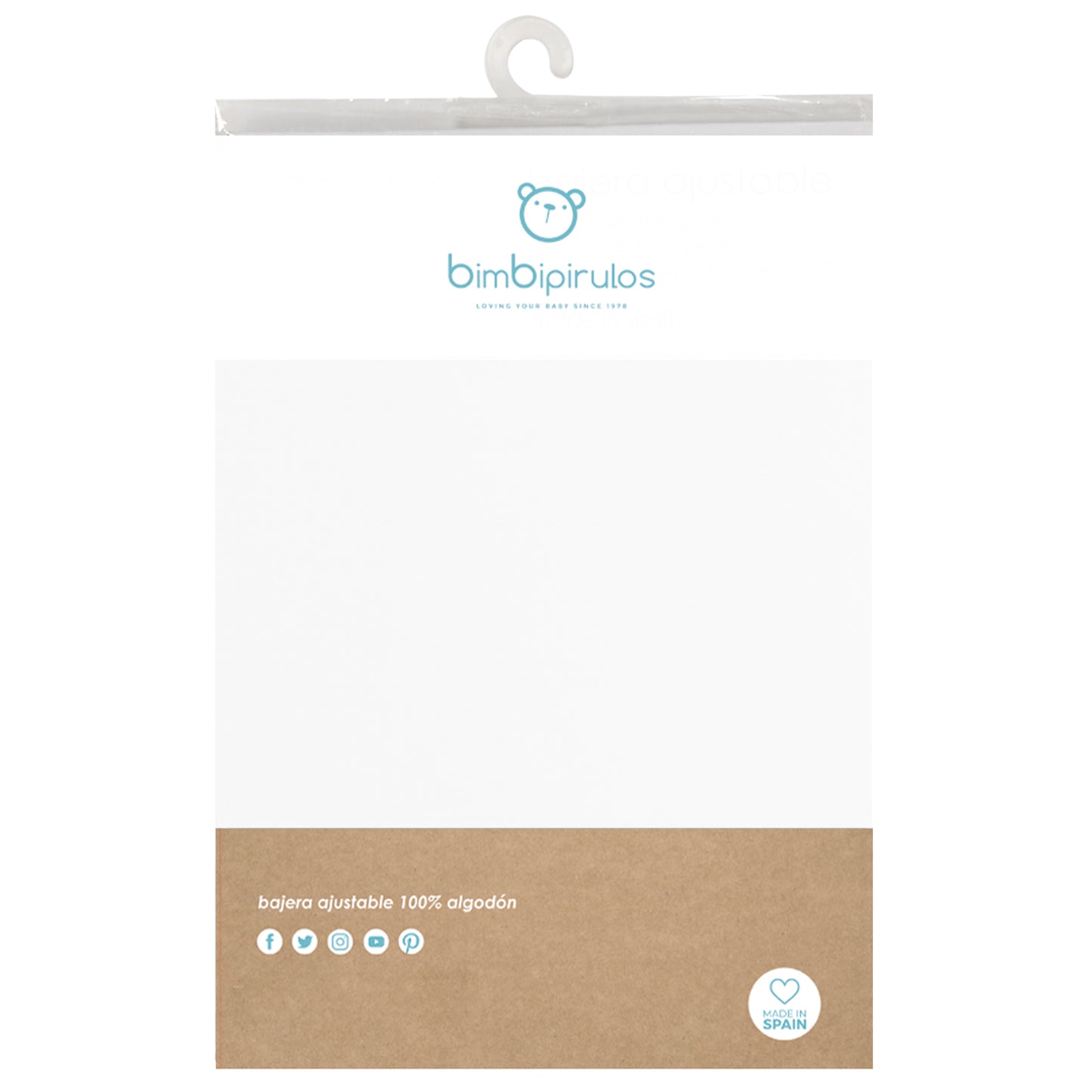 Sábana Bajera minicuna Algodón 100% Blanca
