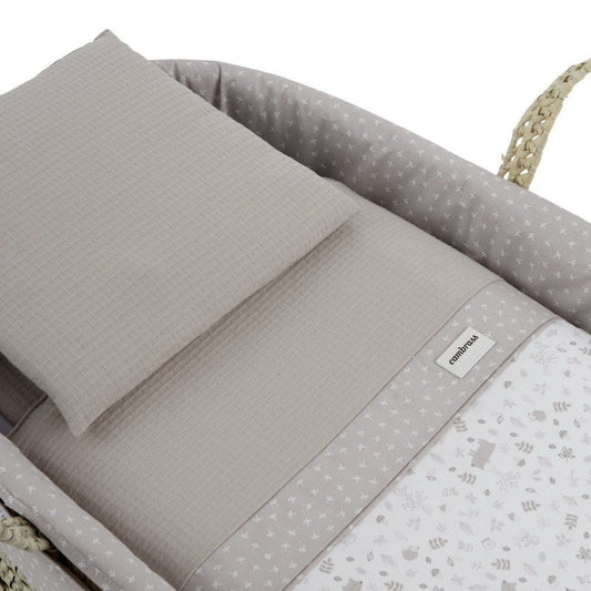 MOISES PALMA ACOLCH+PATA M.BCO ABETE BEIGE/BCO 39x80x61 CM