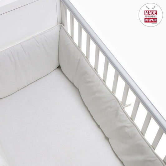 PROTECTOR CUNA 420 420x30x3 CM LISO E BEIGE