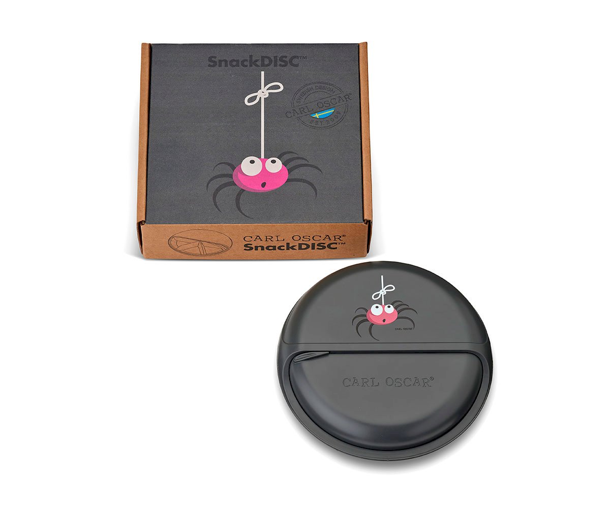 Caja de Almuerzo SnackDisc Araña Grey
