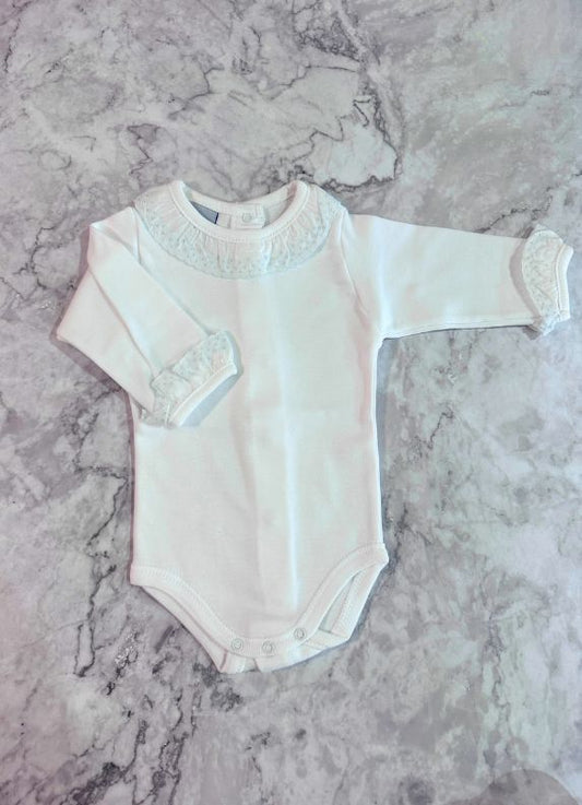 Body cuello batista azul celeste