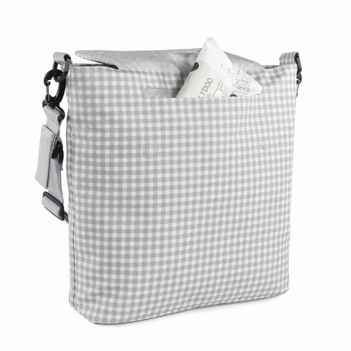 Bolsa Canastilla I Love Vichy Gris