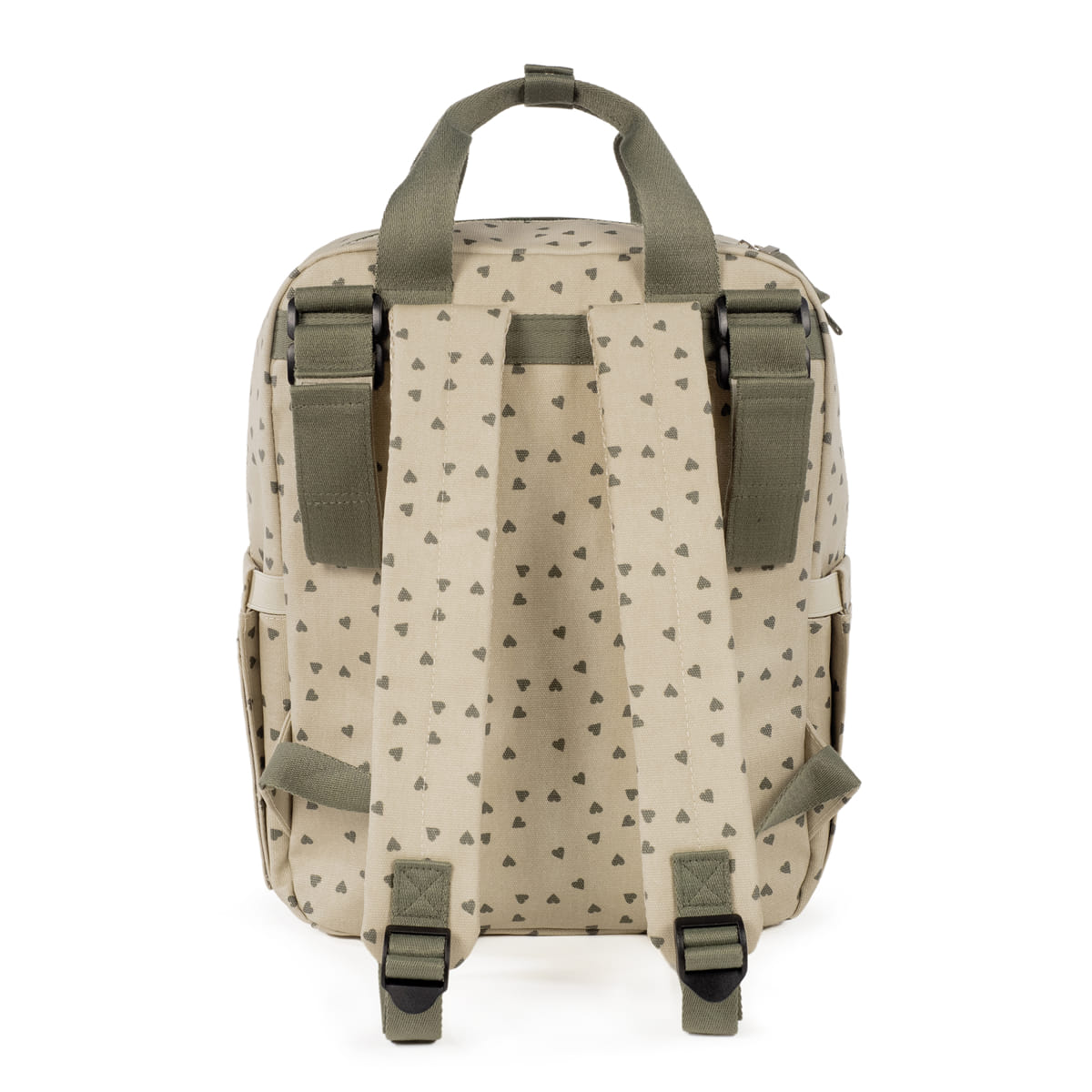 Mochila Corazones Poppy Musgo