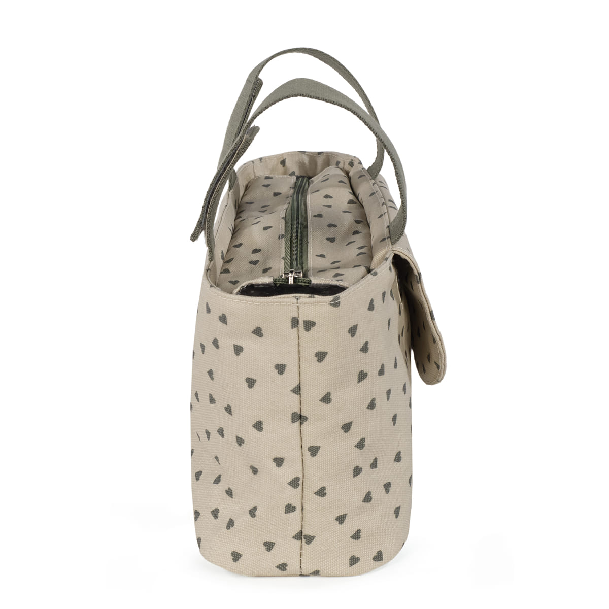Organizador Corazones Poppy Musgo