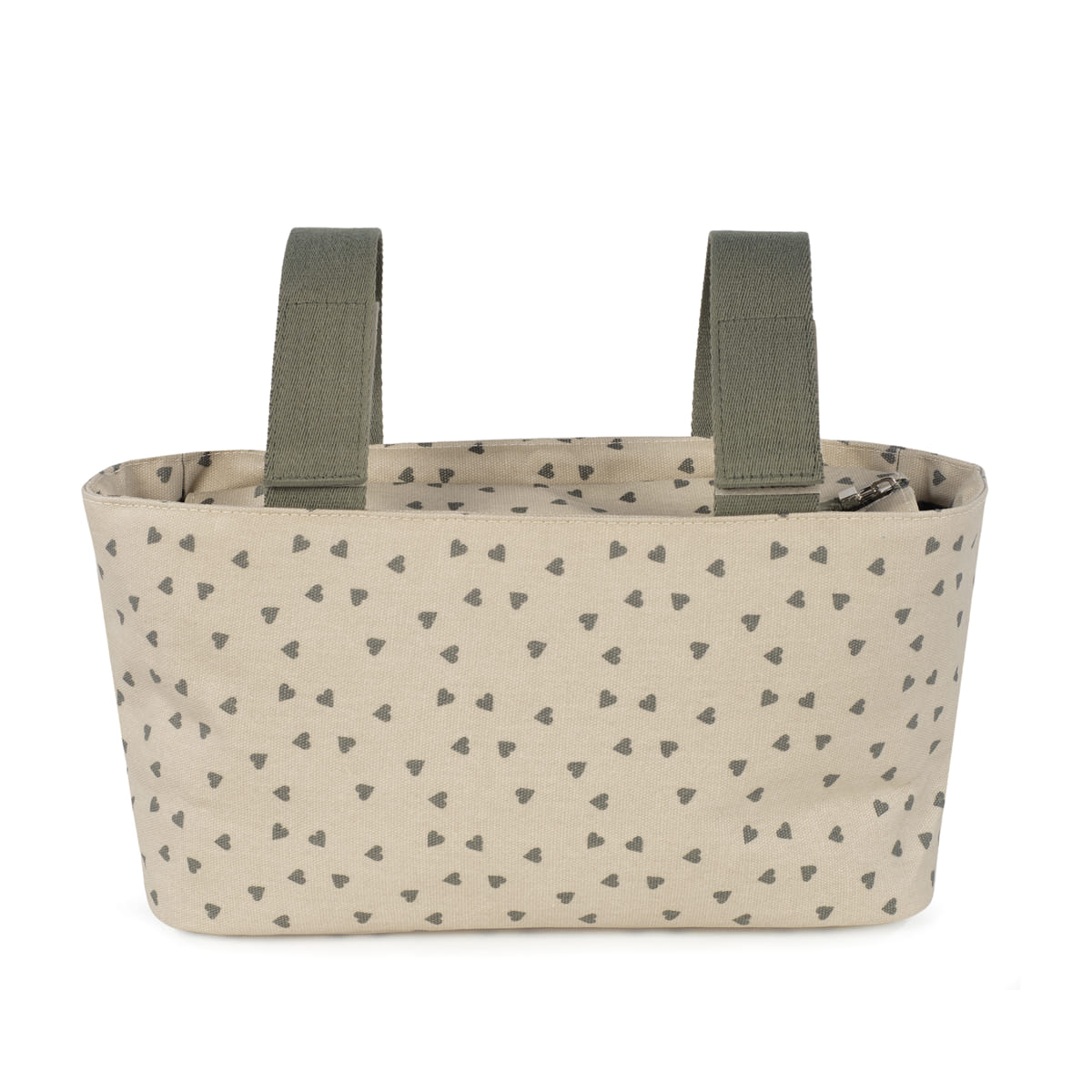 Organizador Corazones Poppy Musgo