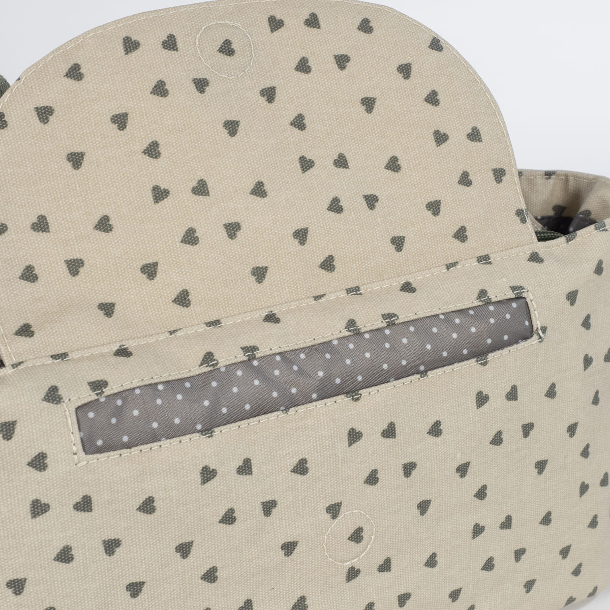 Organizador Corazones Poppy Musgo