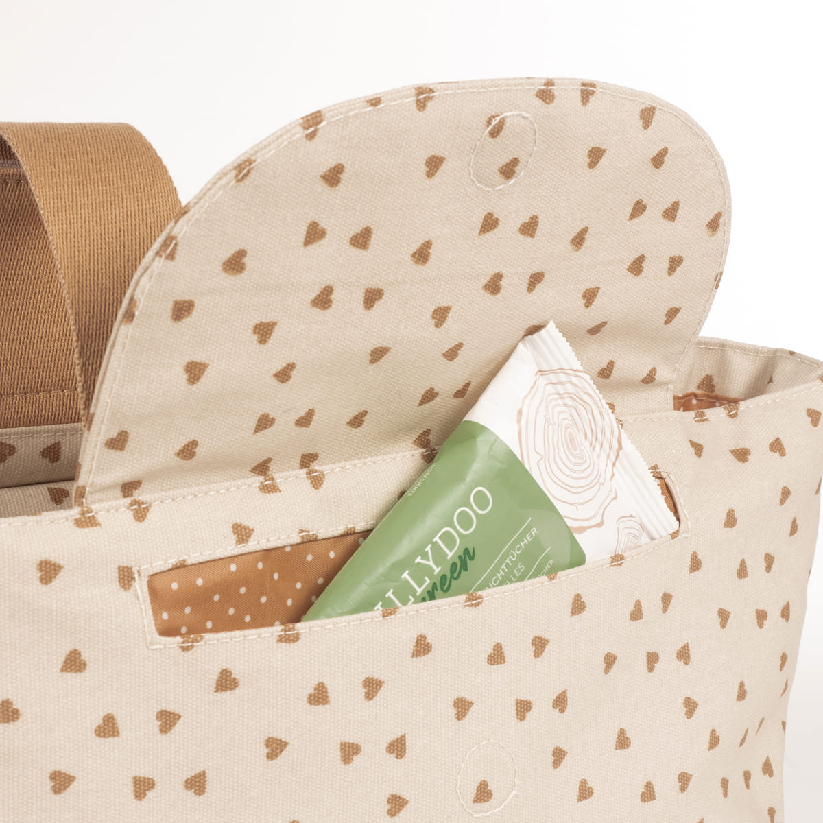 Organizador Corazones Poppy Canela