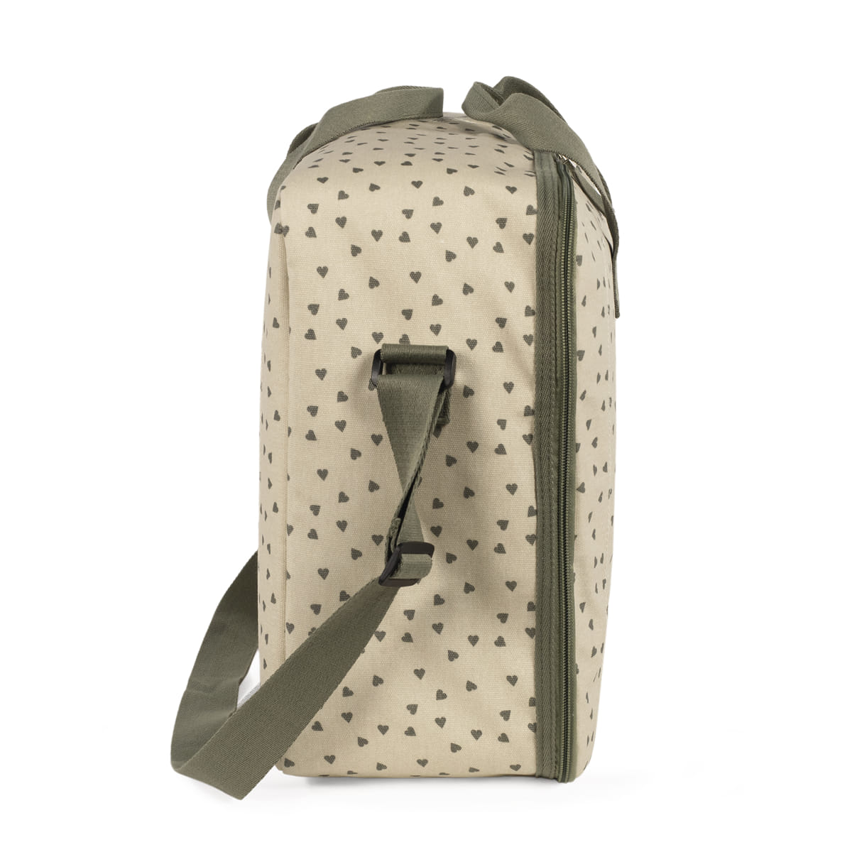 Maleta Corazones Poppy Musgo