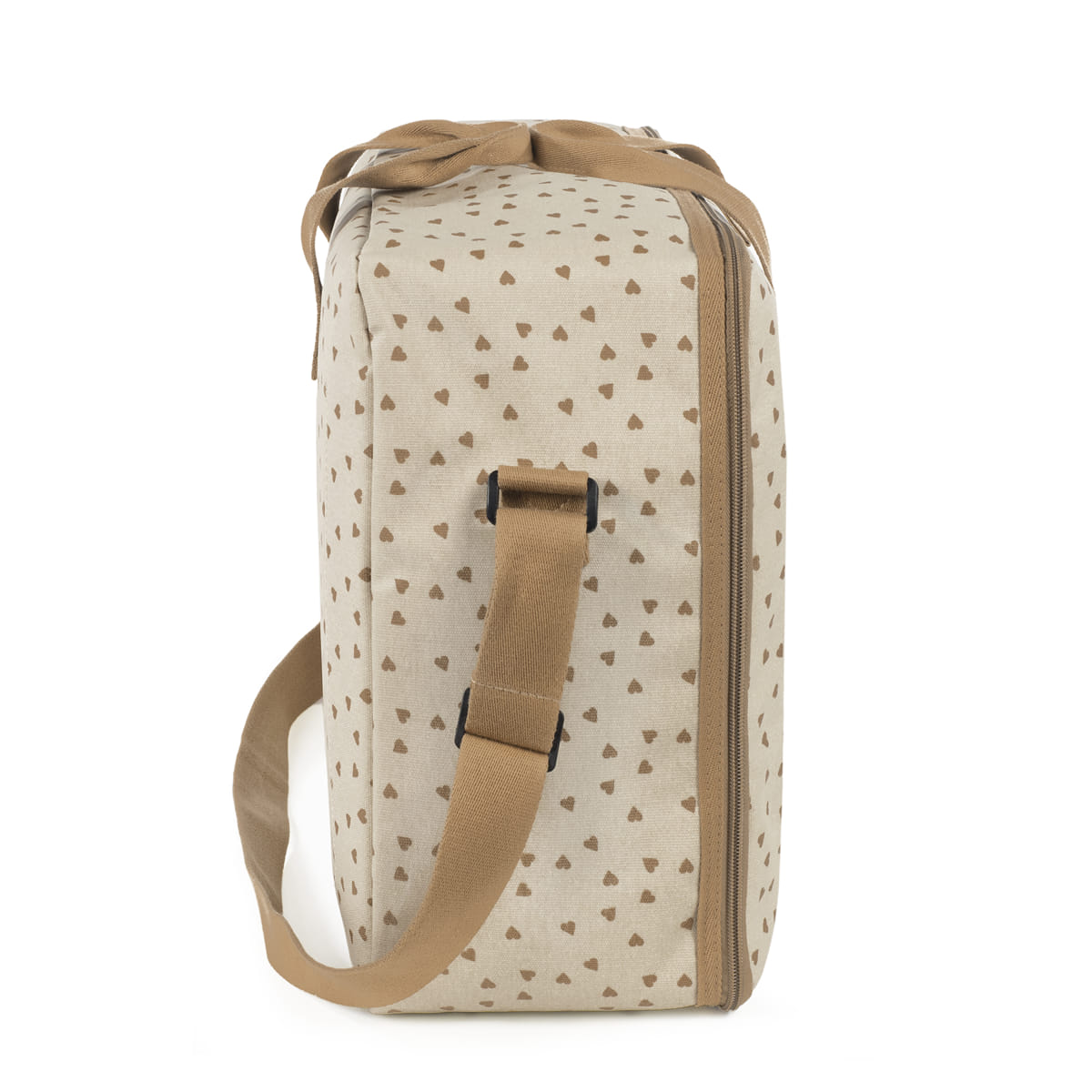 Maleta Corazones Poppy Canela