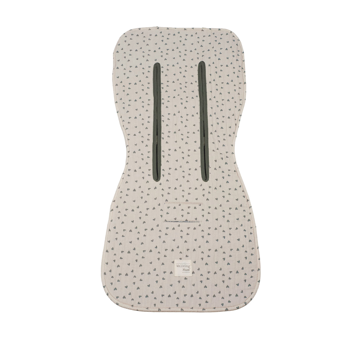 Colchoneta Corazones Poppy Musgo