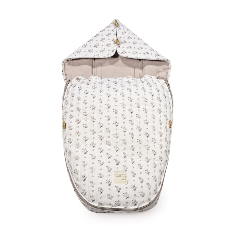 Saco Cuco 2 En 1 Botton Entretiempo Flores
