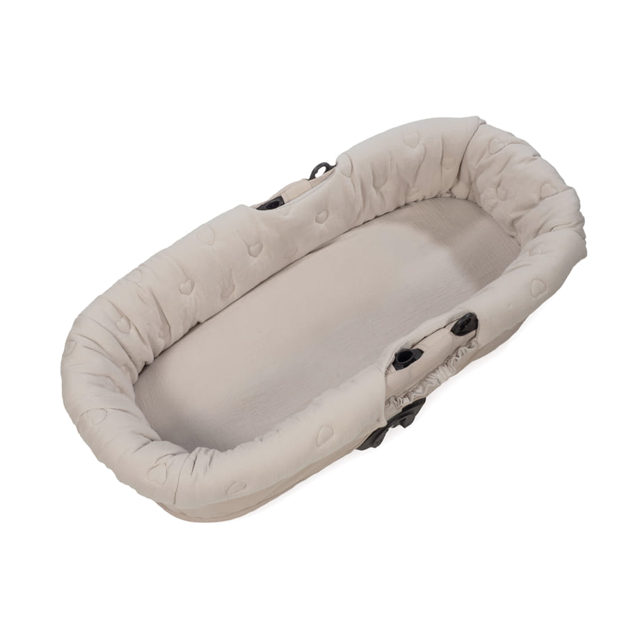 Cubre Cuco Gomas + Sábana Ajustable Cuco Sintra Beige