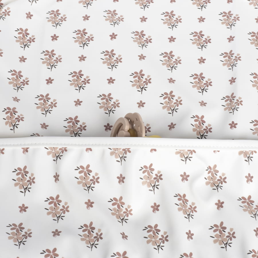Babero Con Mangas Botton Flores