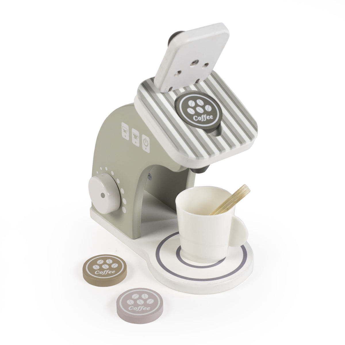 Cafetera Madera Botton