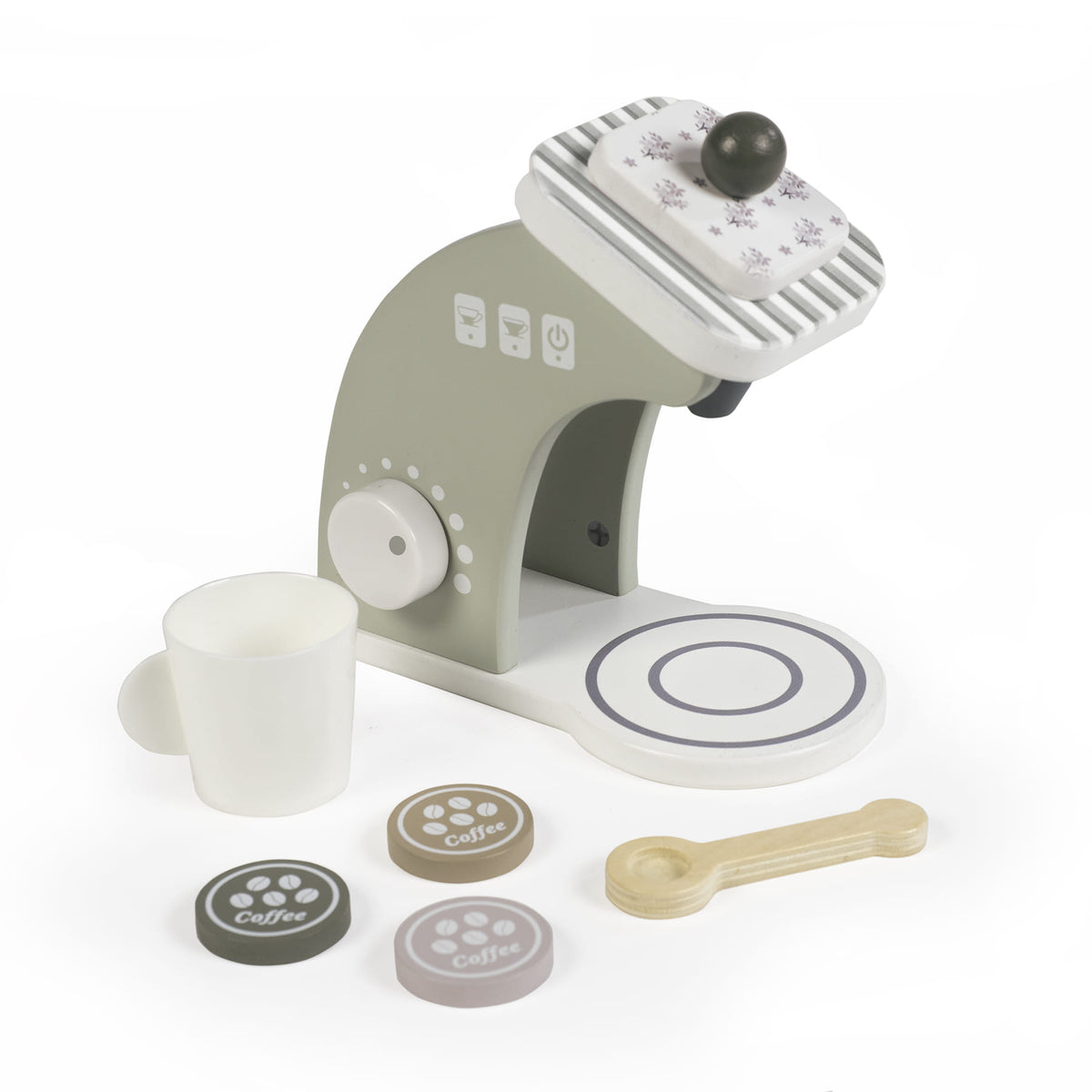 Cafetera Madera Botton
