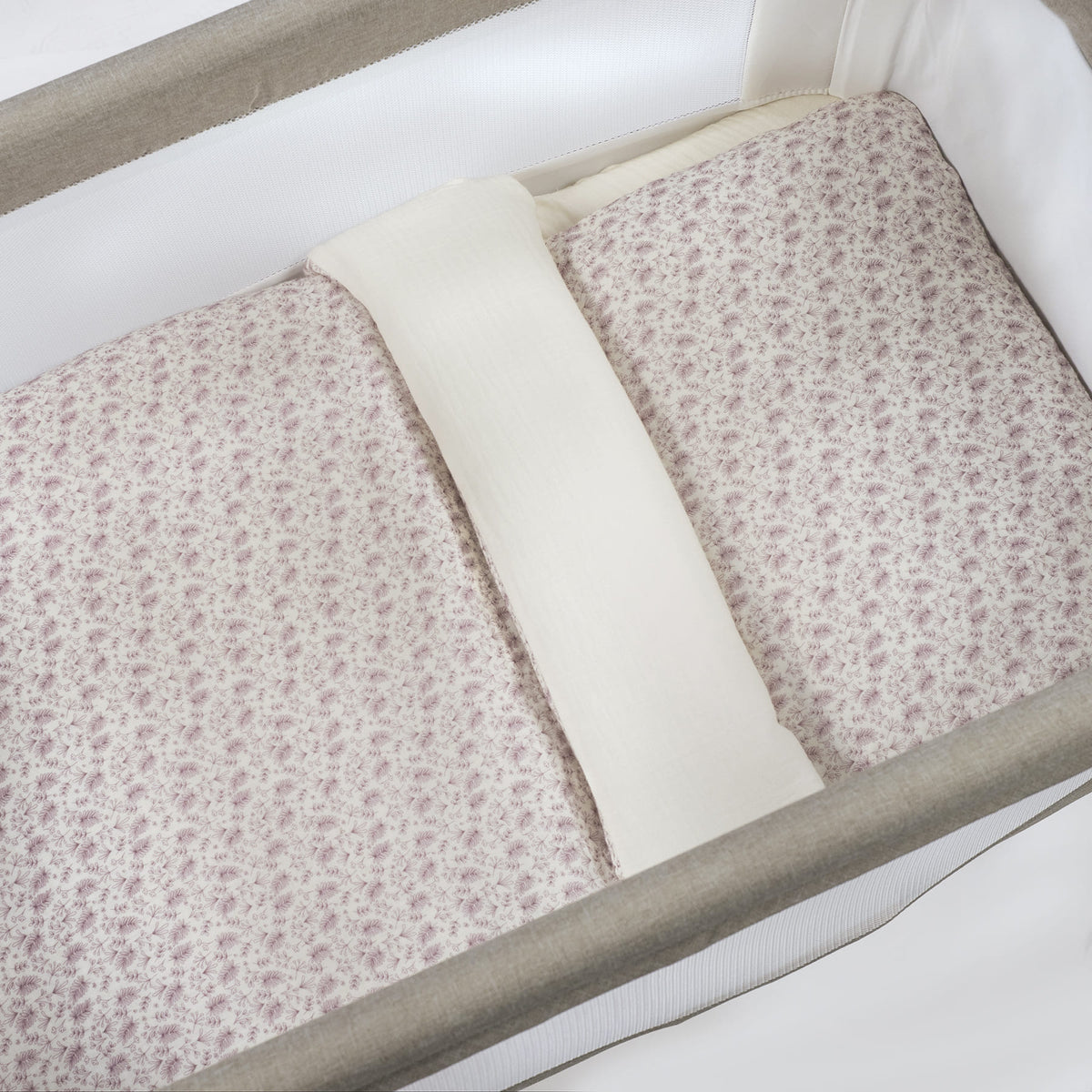 Edredón + Bajera + Almohada Cuna 90X50 Cm Gala Cerise