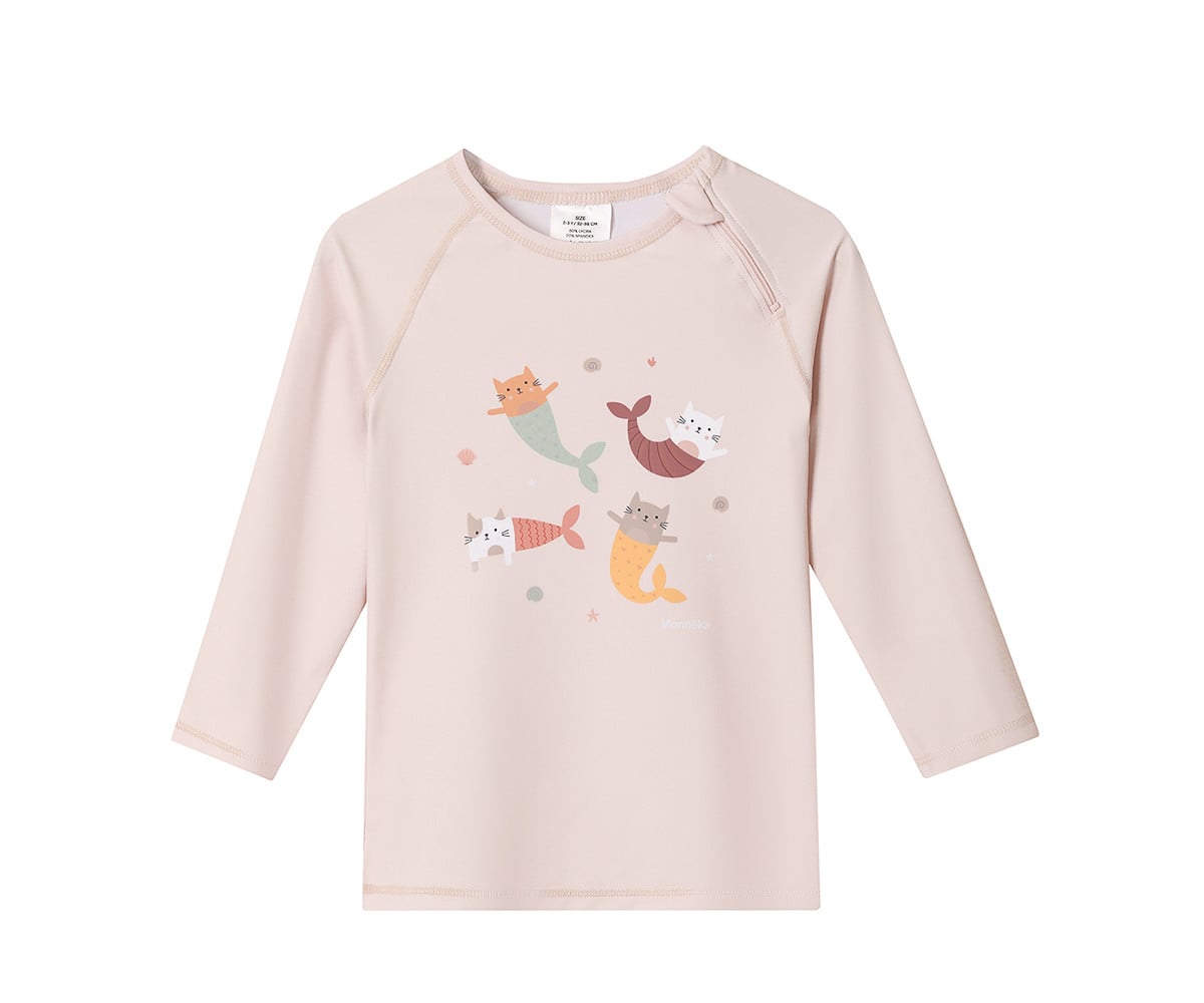 Camiseta Protección Solar Manga larga Mermaid Cats