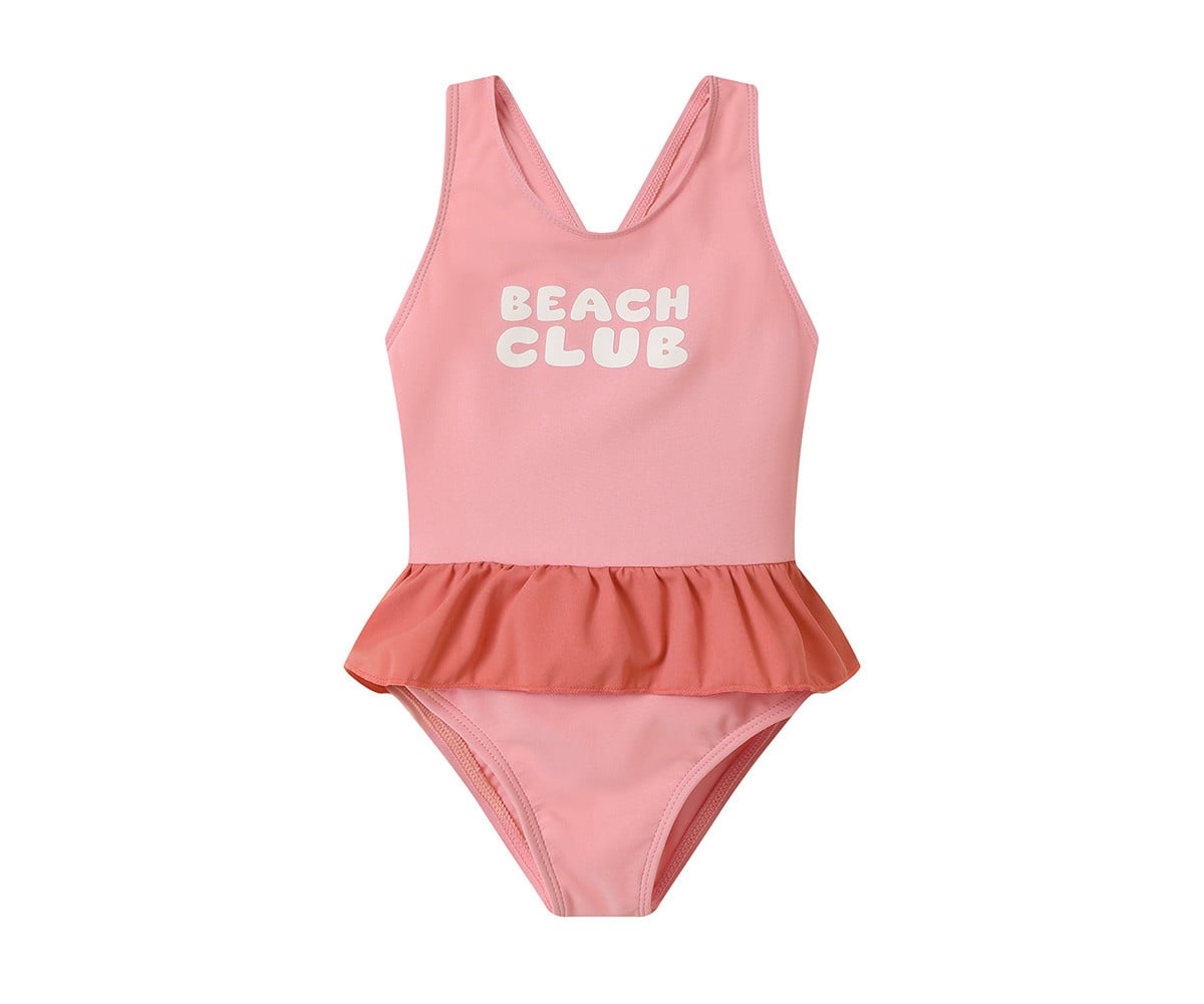 Bañador Cruzado con Volantes Stripes Bloom & Blush