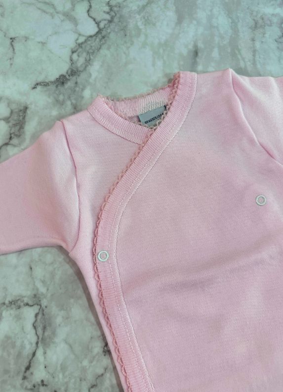 Body cruzado prematuro rosa