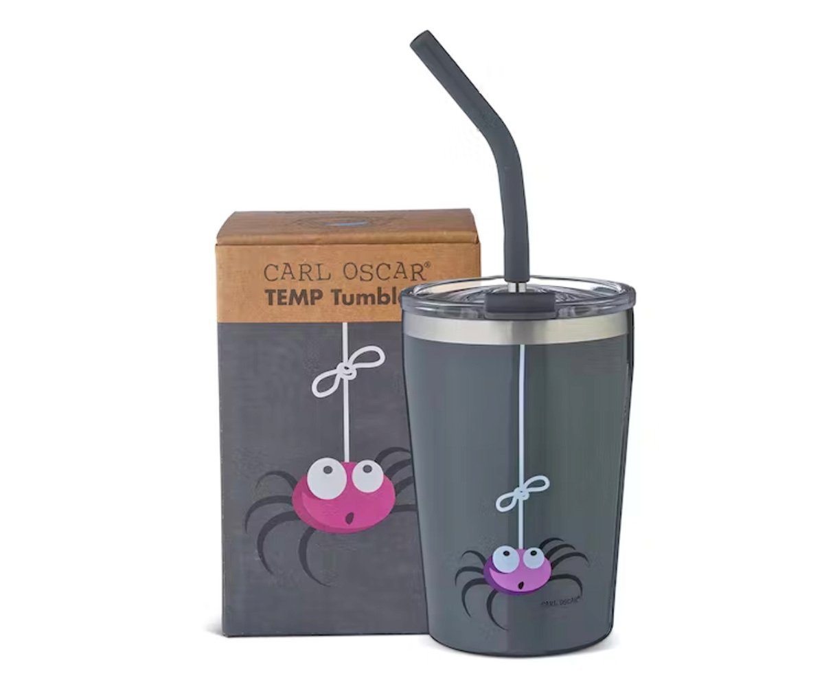 Vaso termo TEMP con pajita Araña Grey