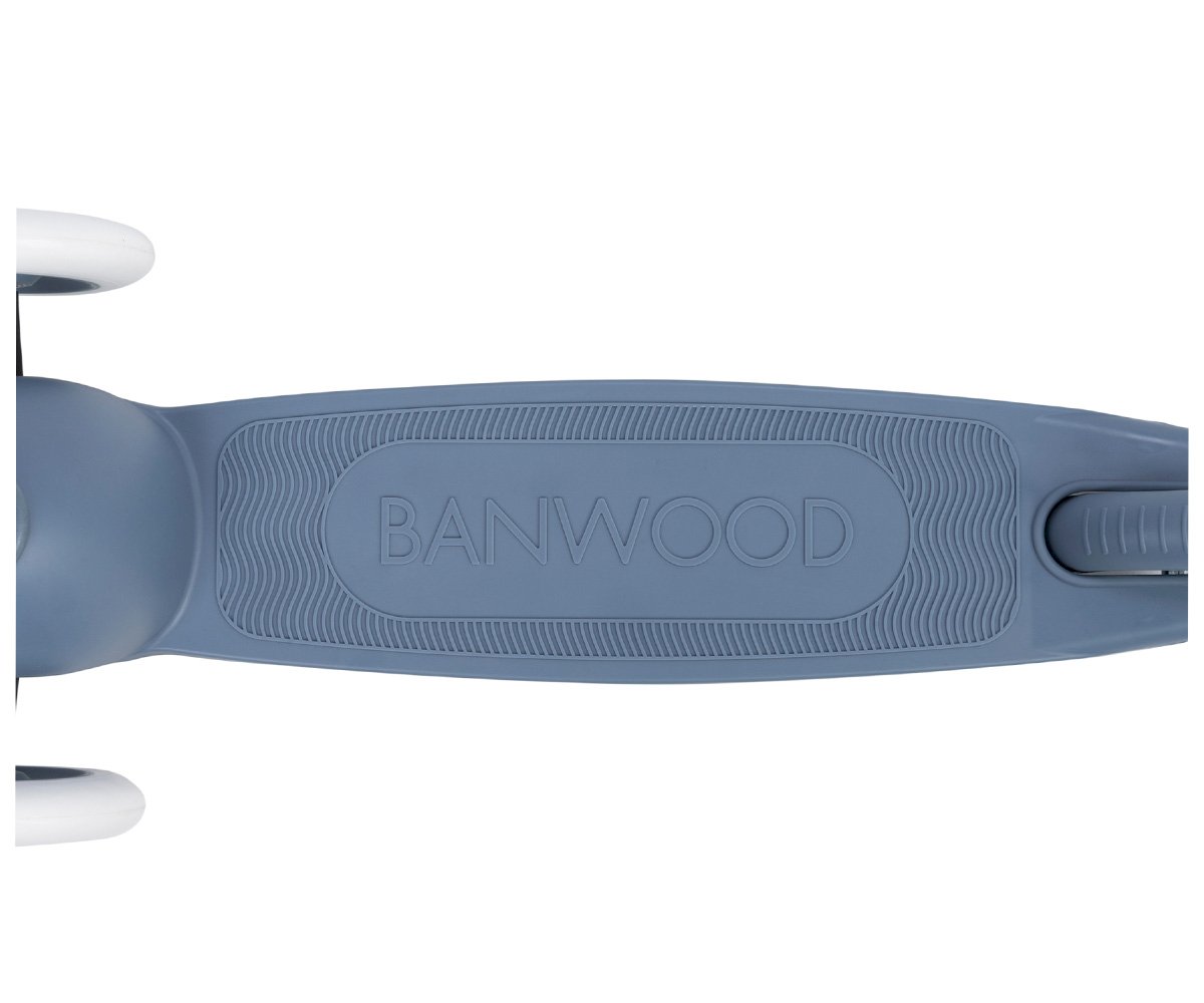 Patinete Banwood Eco + Cesta Pin & Ride Deep Sea y Pines Espacio