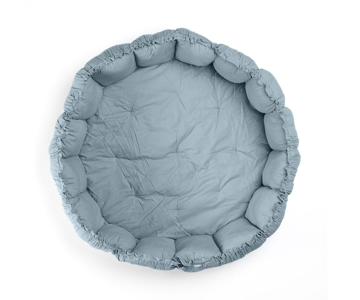 Saco Play & Go Coco Bloom Orgánico Dusty Blue