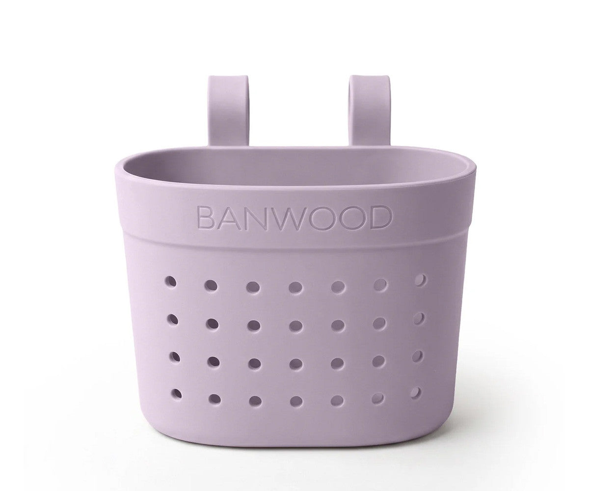 Patinete Banwood Eco + Cesta Pin & Ride Lavender y Pines Magia