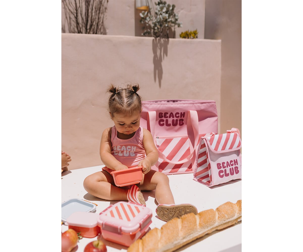 Bañador Cruzado con Volantes Stripes Bloom & Blush