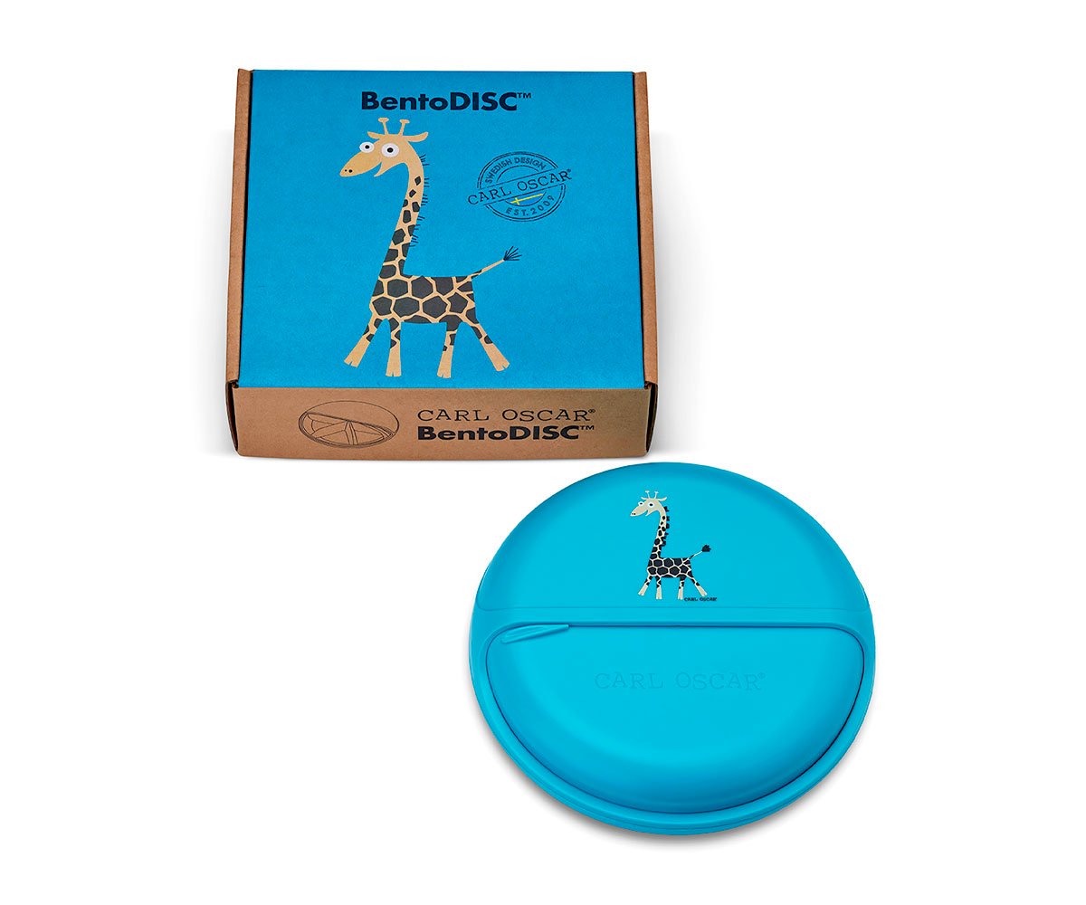 Caja de almuerzo SnackDisc Girafa Turquesa