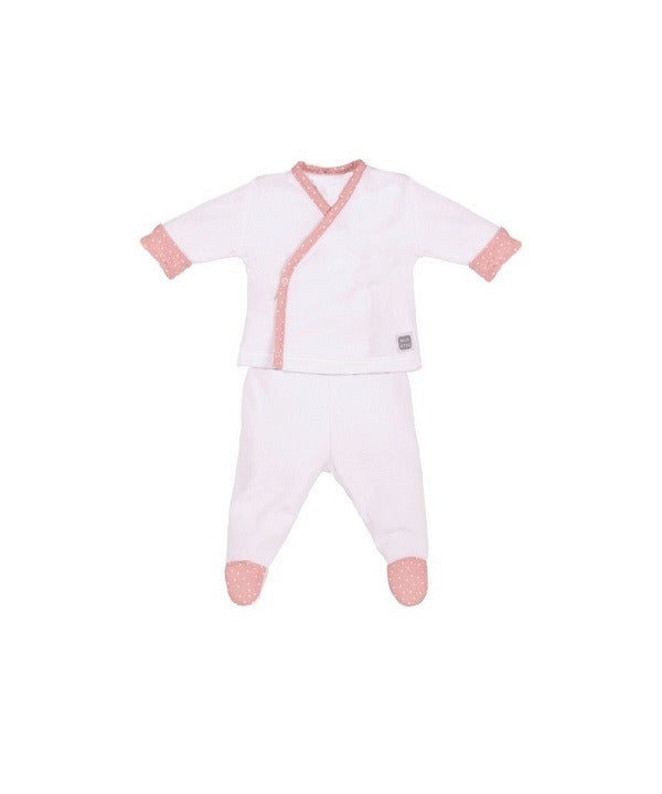 Conjunto Stella Terciopelo cuello rosa