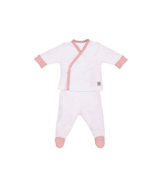 Conjunto Stella Terciopelo cuello rosa