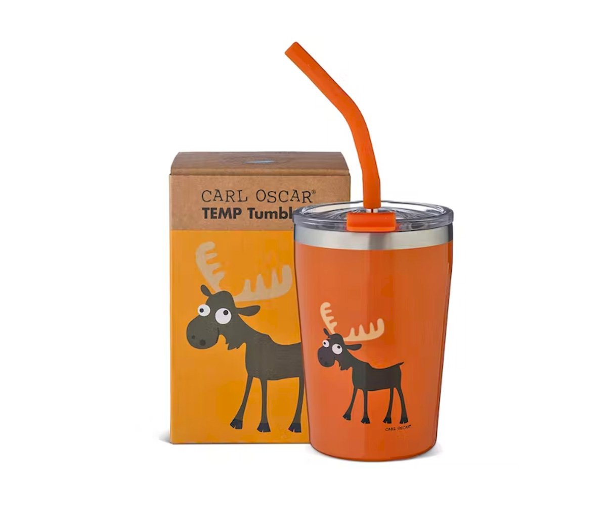 Vaso termo con pajita TEMP Tumbler Reno Orange