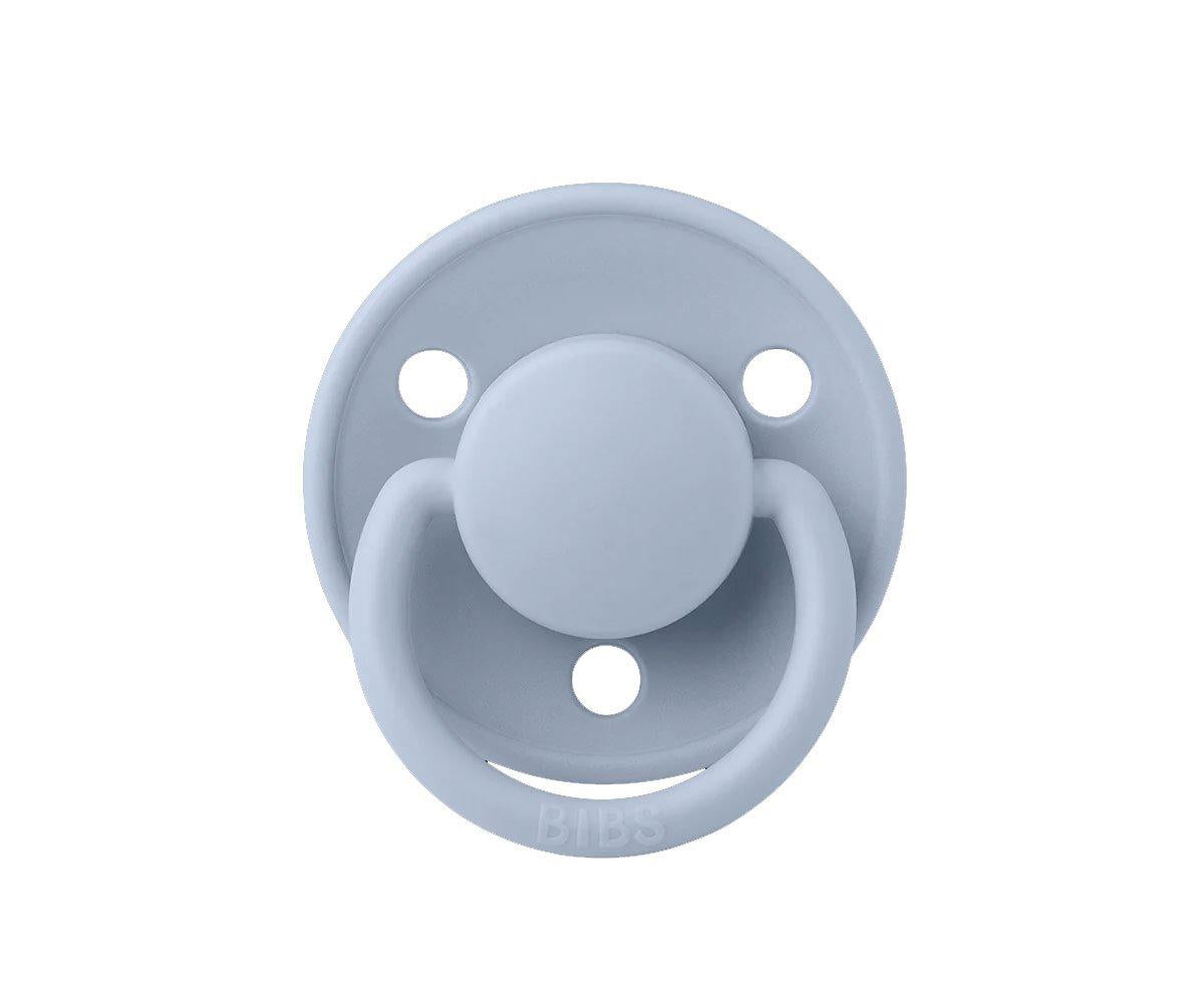 2 Chupetes BIBS De Lux  Dusty Blue/Steel Blue Silicona