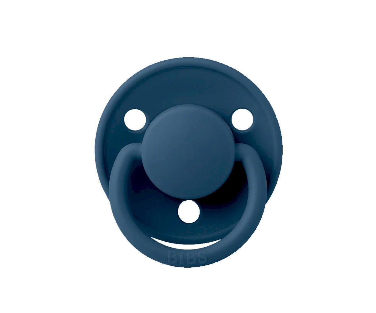 2 Chupetes BIBS De Lux  Dusty Blue/Steel Blue Silicona