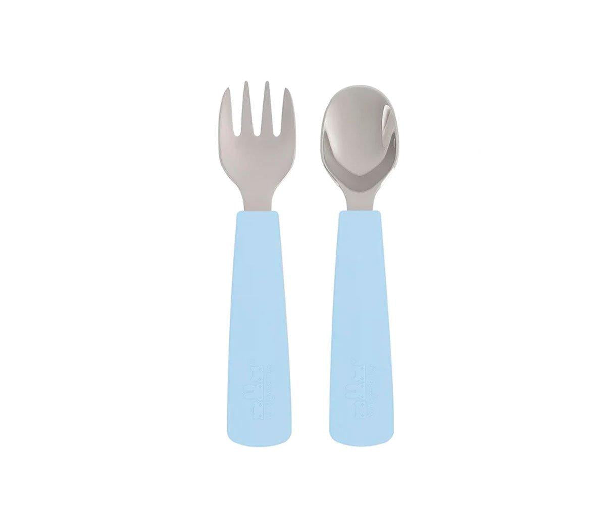 Set 2 Cubiertos Feedie Azul Empolvado