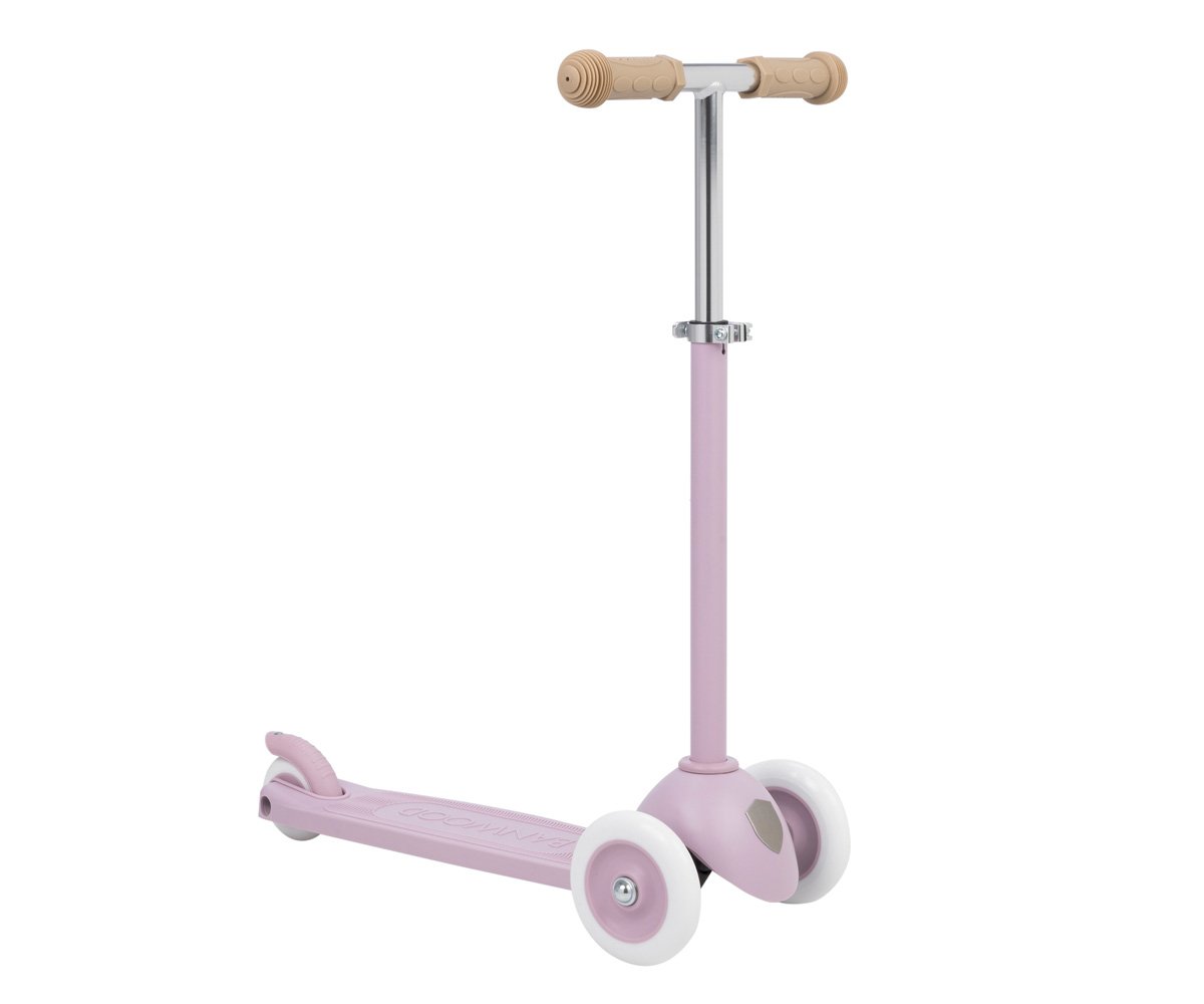 Patinete Banwood Eco + Cesta Pin & Ride Lavender y Pines Magia