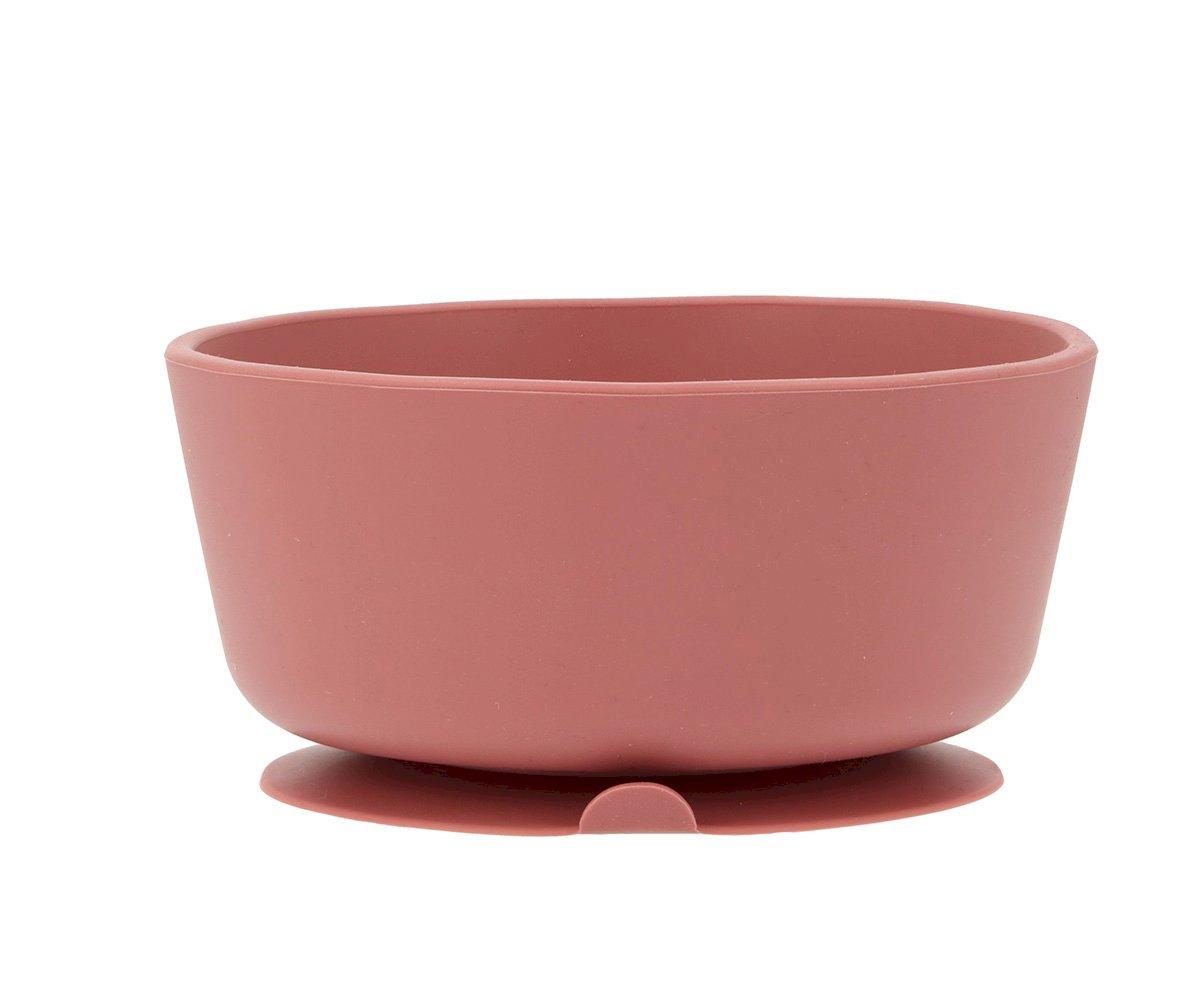 Bol Silicona + Cuchara Acero Brick Blush