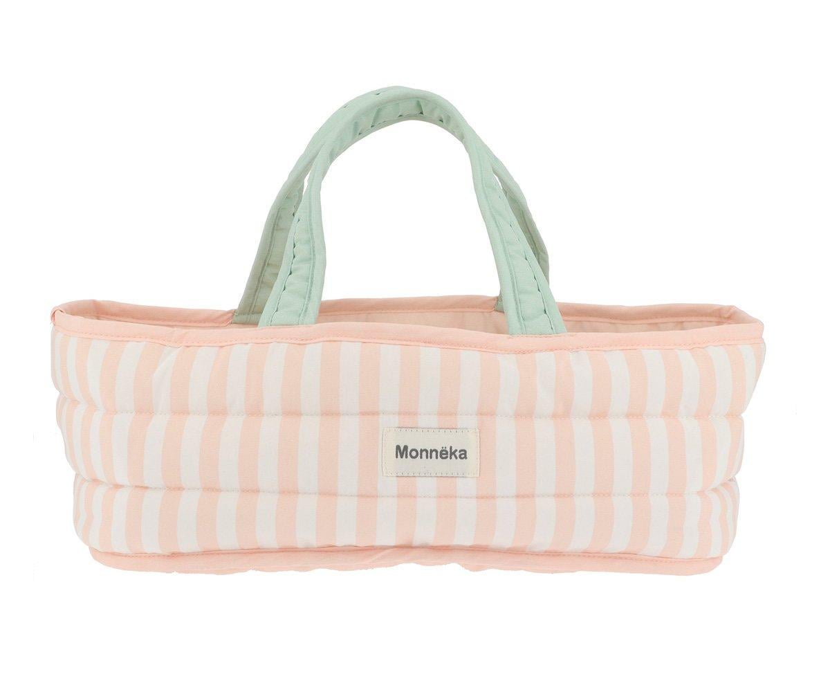 Capazo Muñecas Stripes Pink