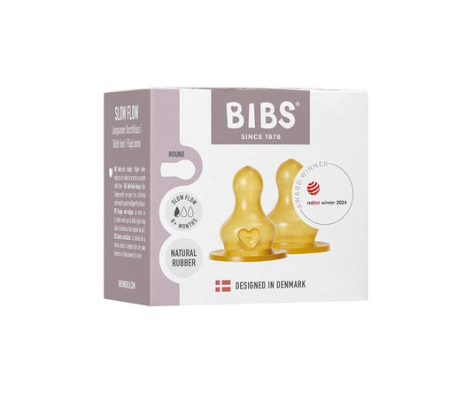 2 Tetinas Látex Biberón BIBS Flujo Lento