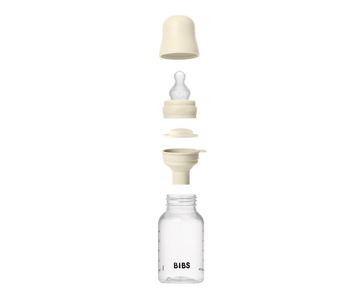 Biberón Plástico BIBS Silicona Ivory 150ml