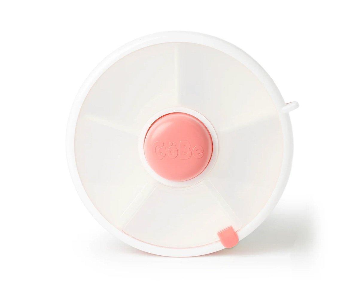 Caja Almuerzo Snack Spinner Flip, Correa de Mano y Hoja de Pegatinas Coral Pink